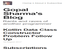 Tablet Screenshot of gopalkri.com